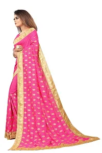 Attractive Chiffon Embroidered Saree with Blouse piece-thumb2