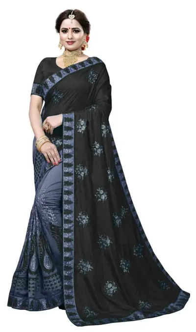 Silk Blend Sarees with Blouse piece