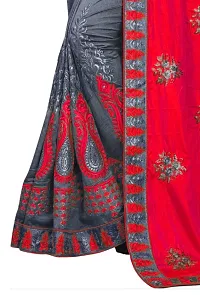 Latest Trendy Fency Self Designer, Multicolored, Embroidered Art Silk, Saree with Blouse piece-thumb3
