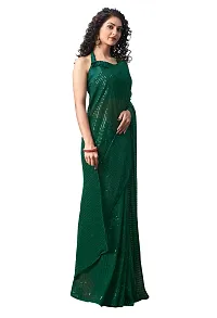 Partywear Classic Georgette Sequined Saree with Blouse piece-thumb4