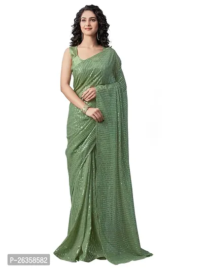 Classic Georgette Saree with Blouse piece for Women