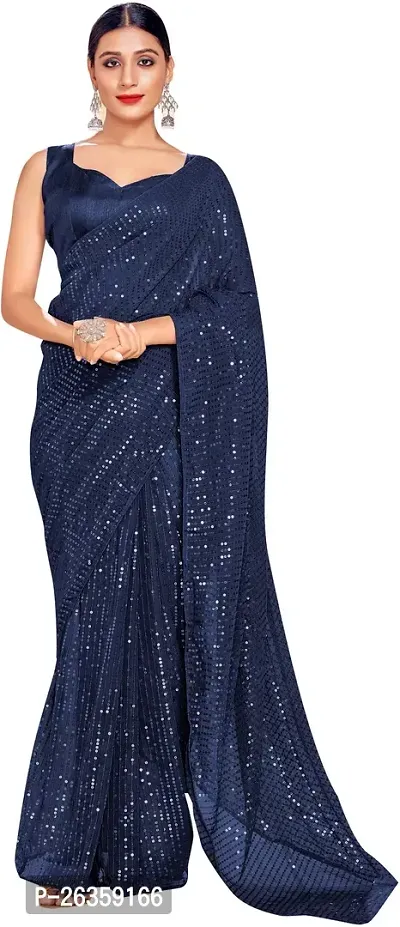 Classic Georgette Saree with Blouse piece for Women