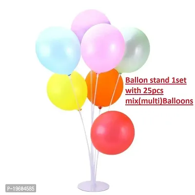 Balloon Stand Kit Clear Table Desktop Balloon Holder with 7