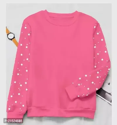 Attractive Pink Cotton Printed Tshirt For Women-thumb0