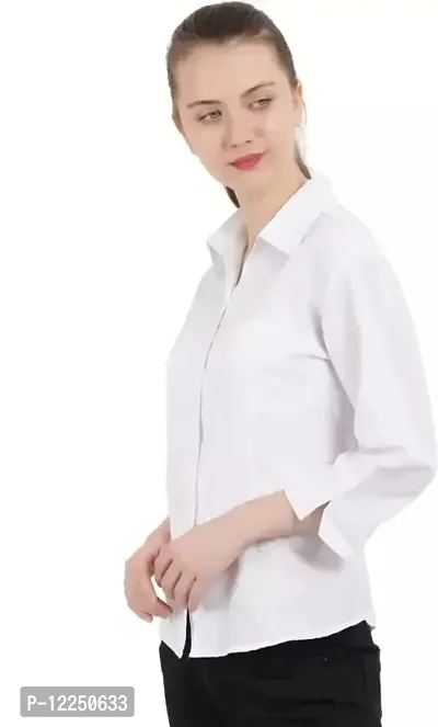 Trendy Cotton Blend Shirt for Women-thumb4