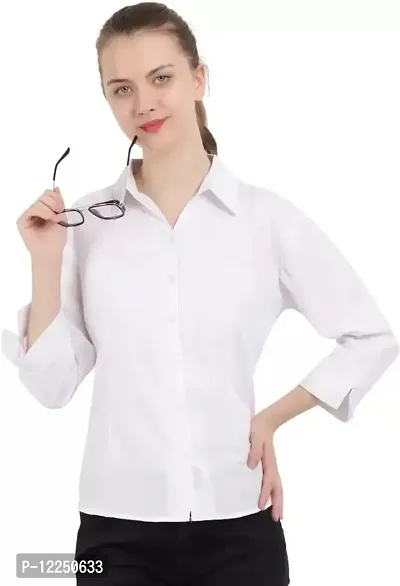 Trendy Cotton Blend Shirt for Women-thumb0