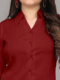 Stylish Regular Fit Solid Formal Casual Shirts for Women Formal/Casual Shirt-thumb1