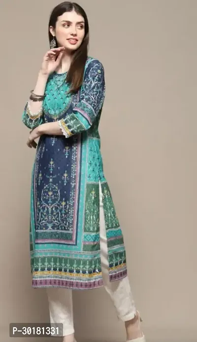 Fancy Crepe Printed Kurta For Women