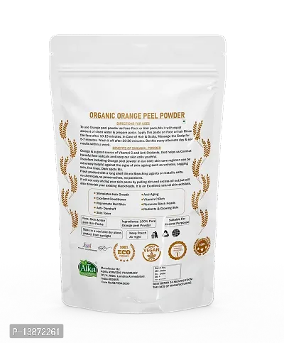 Pure  Organic Orange Peel Powder (Citrus Aurantium)-100gm-thumb3