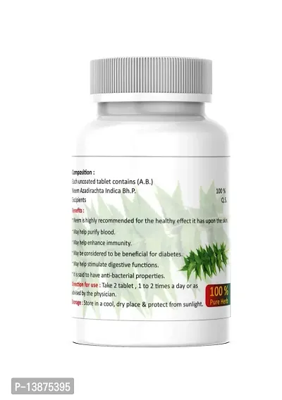 Pure  Organic  Neem Tablet - 60 Tablet-thumb2