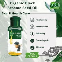 Organic Black Sesame Seed Oil -100ml-thumb2