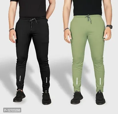 Multicoloured Polyester Regular Track Pants For Men-thumb0