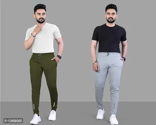 SUZARO Mens Track Pant Night Pant Pajama Regular fit pant . Pocket both Side. 2 pcs Pack,2 best colour dispached..Stylish Stretchable Solid Track Pants For Mens.Soft Lycra Blended Mens Lower Pajama Fo
