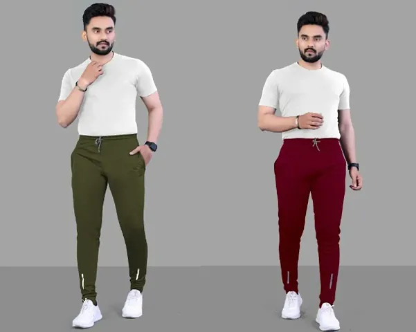 Best Selling Polyester Regular Track Pants For Men 