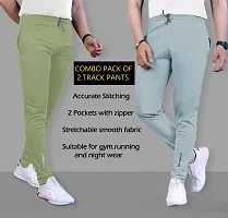 Classic Polyester Solid Track Pants for Men, Pack of 2-thumb2