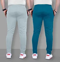 Classic Polyester Solid Track Pants for Men, Pack of 2-thumb1