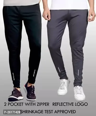 Classic Silk Track Pants For Men Pack of 2