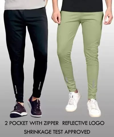 Hot Selling Polyester Regular Track Pants For Men Combo Set Pack of 2