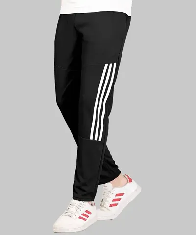 Comfortable Polyester Spandex Regular Track Pants For Men 
