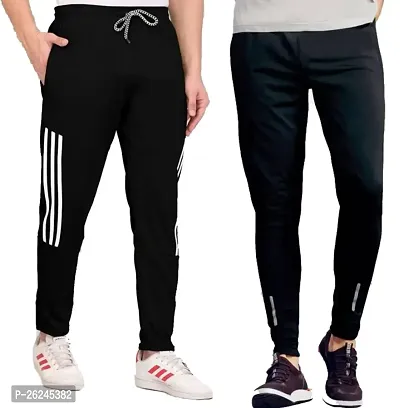 Classic Silk Track Pants for Men Pack of 2-thumb0