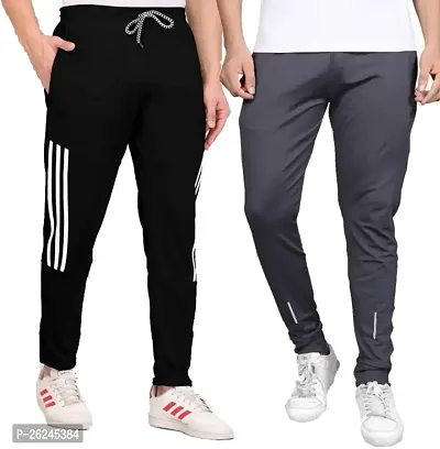 Classic Silk Track Pants for Men Pack of 2-thumb0