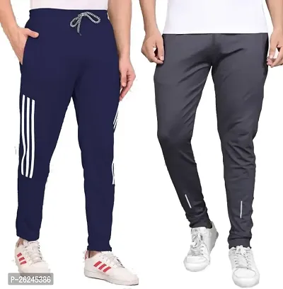 Classic Silk Track Pants for Men Pack of 2-thumb0