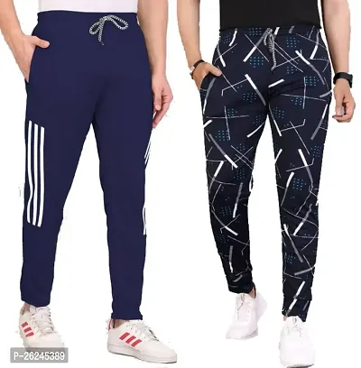 Classic Silk Track Pants for Men Pack of 2-thumb0