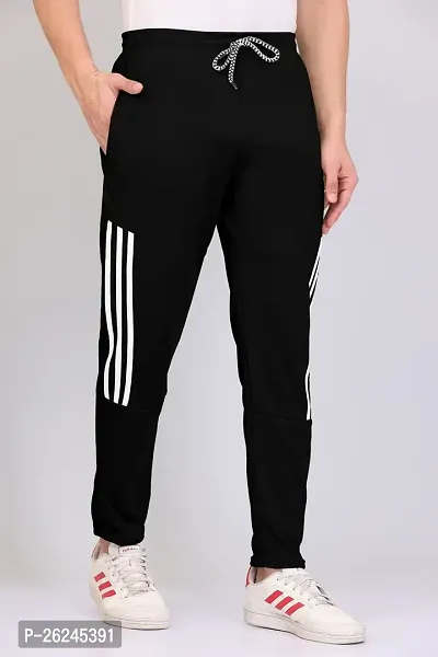 Solid men black and blue color combo track pants for men | men track pants | track pants-thumb3