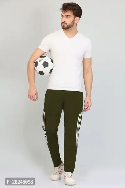 Classic Silk Solid Track Pants for  Men-thumb4