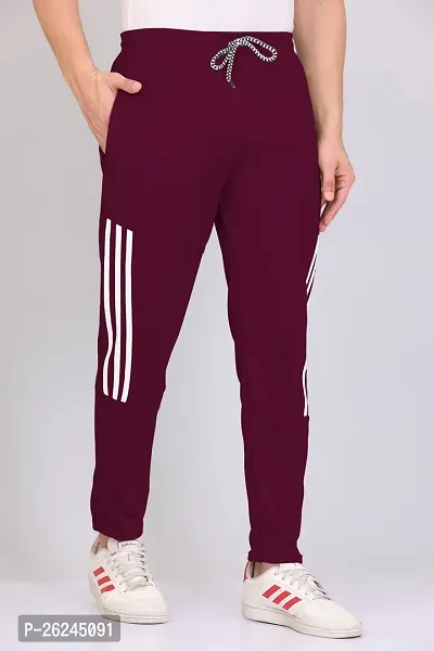 Classic Silk Solid Track Pants for  Men-thumb4