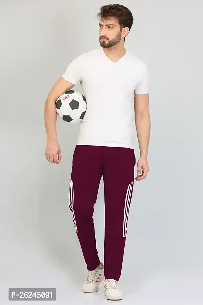 Classic Silk Solid Track Pants for  Men-thumb2