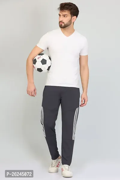 Classic Silk Solid Track Pants for  Men-thumb3