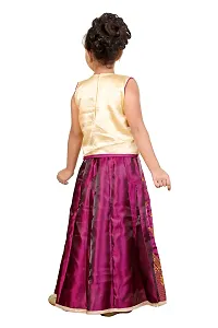 Stylish Art Silk Pink Embroidered Sleeveless Lehenga Choli Set-thumb2