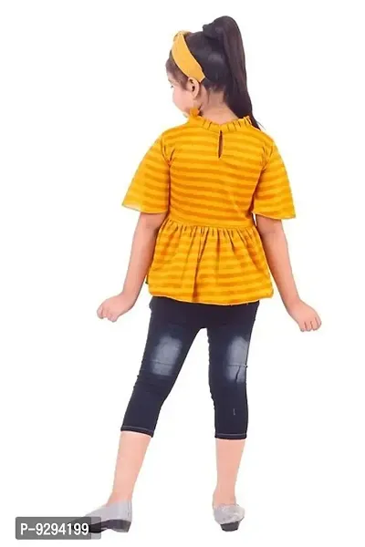 Girls Fancy Top and Jeans Set-thumb2