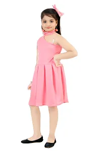 Girls stylish solid dress/frock-thumb2