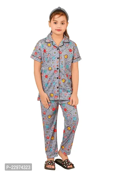 Stylish cotton blend printed night suit sets-thumb0