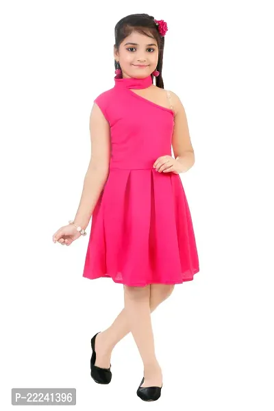 Girls stylish solid dress/frock