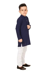 Stylish chikankari kurta pyjama set for boys-thumb2