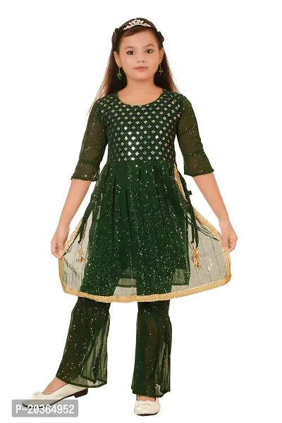 Burbn girls stylish ethnic kurta set