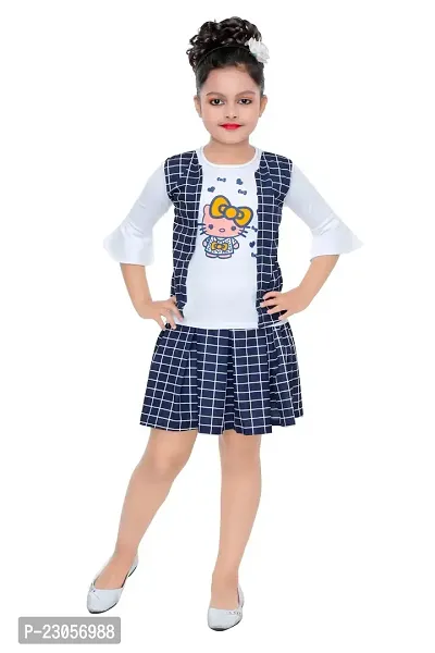 Classic Polycotton Checked Clothing Set for Kids Girls