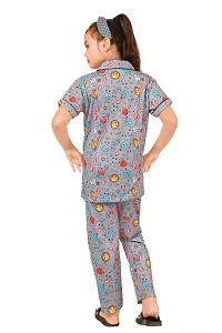 Stylish cotton blend printed night suit sets-thumb2