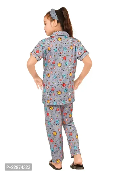 Stylish cotton blend printed night suit sets-thumb3