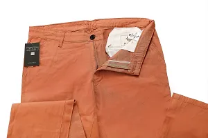 Smart strechable self-design trousers for Men-thumb1