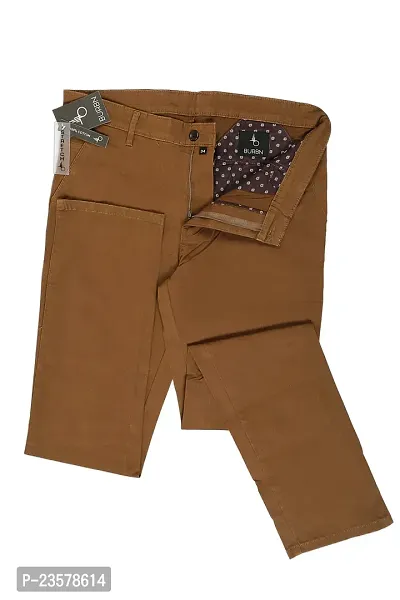 Smart strechable self-design trousers for Men