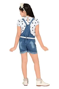 Fashionable Denim Dungarees for girls-thumb1