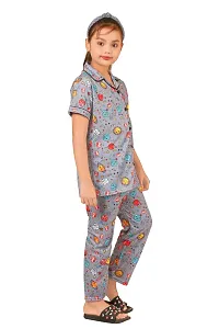 Stylish cotton blend printed night suit sets-thumb1