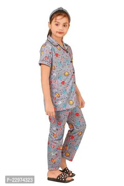 Stylish cotton blend printed night suit sets-thumb2