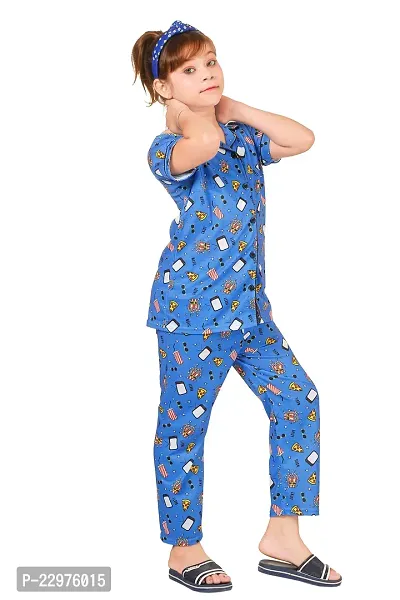 Stylish cotton printed night suit sets-thumb3