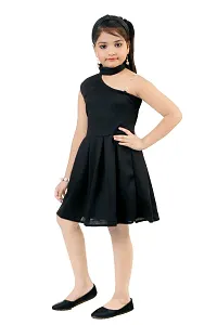 Girls stylish solid dress/frock-thumb2