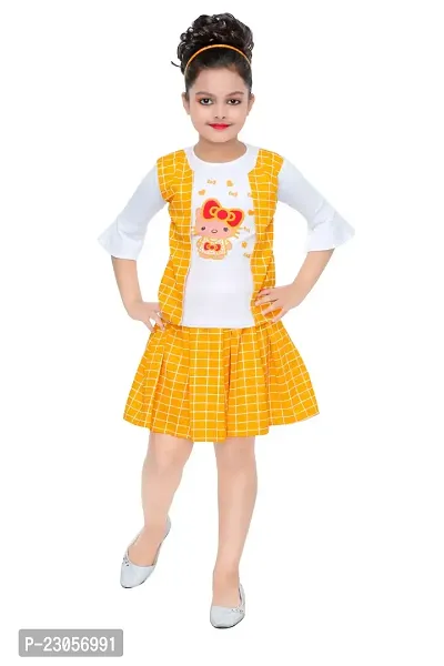 Classic Polycotton Checked Clothing Set for Kids Girls